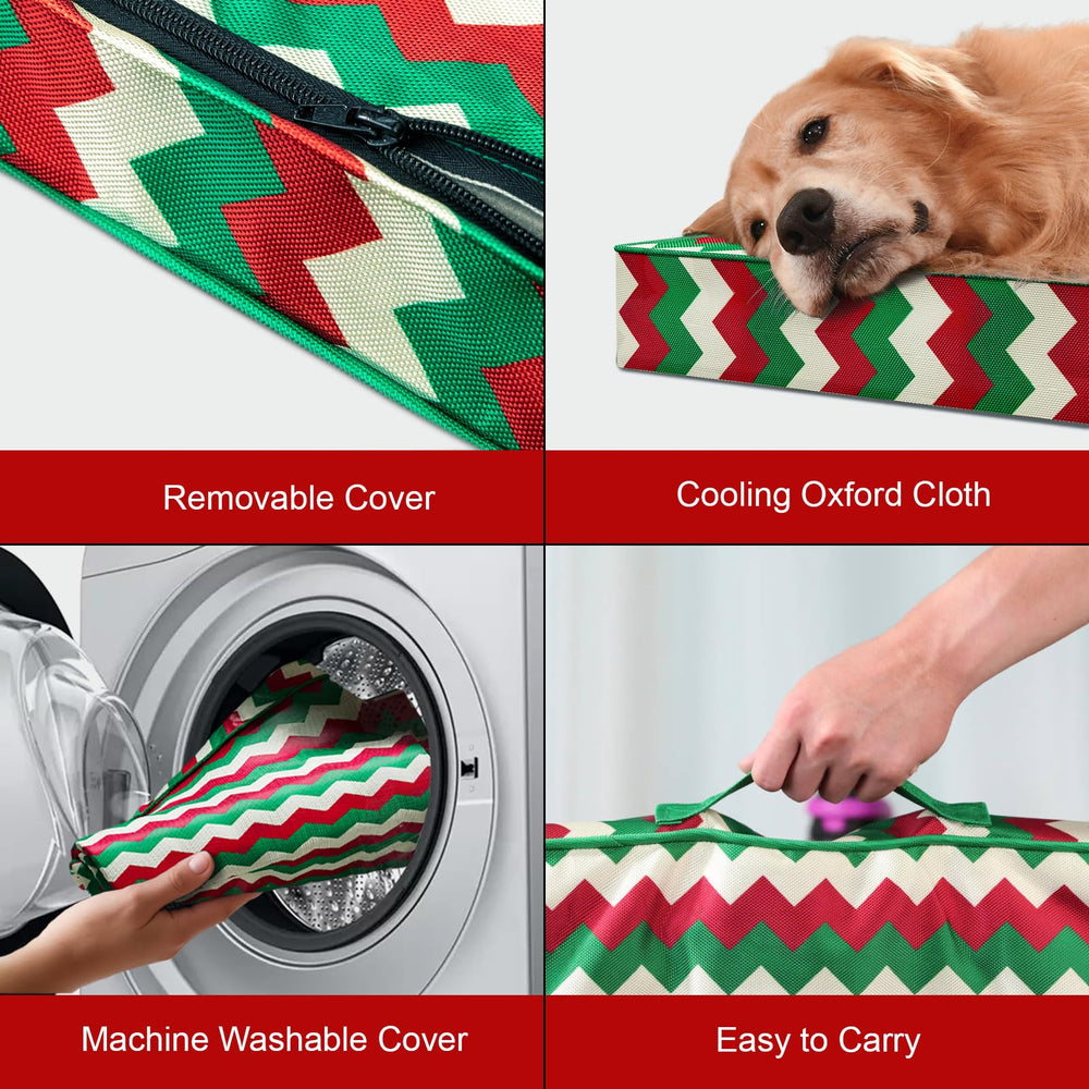 Tail Stories Outdoor XL dog bed oxford-cooling-cover helps regulate temperature on warm days.