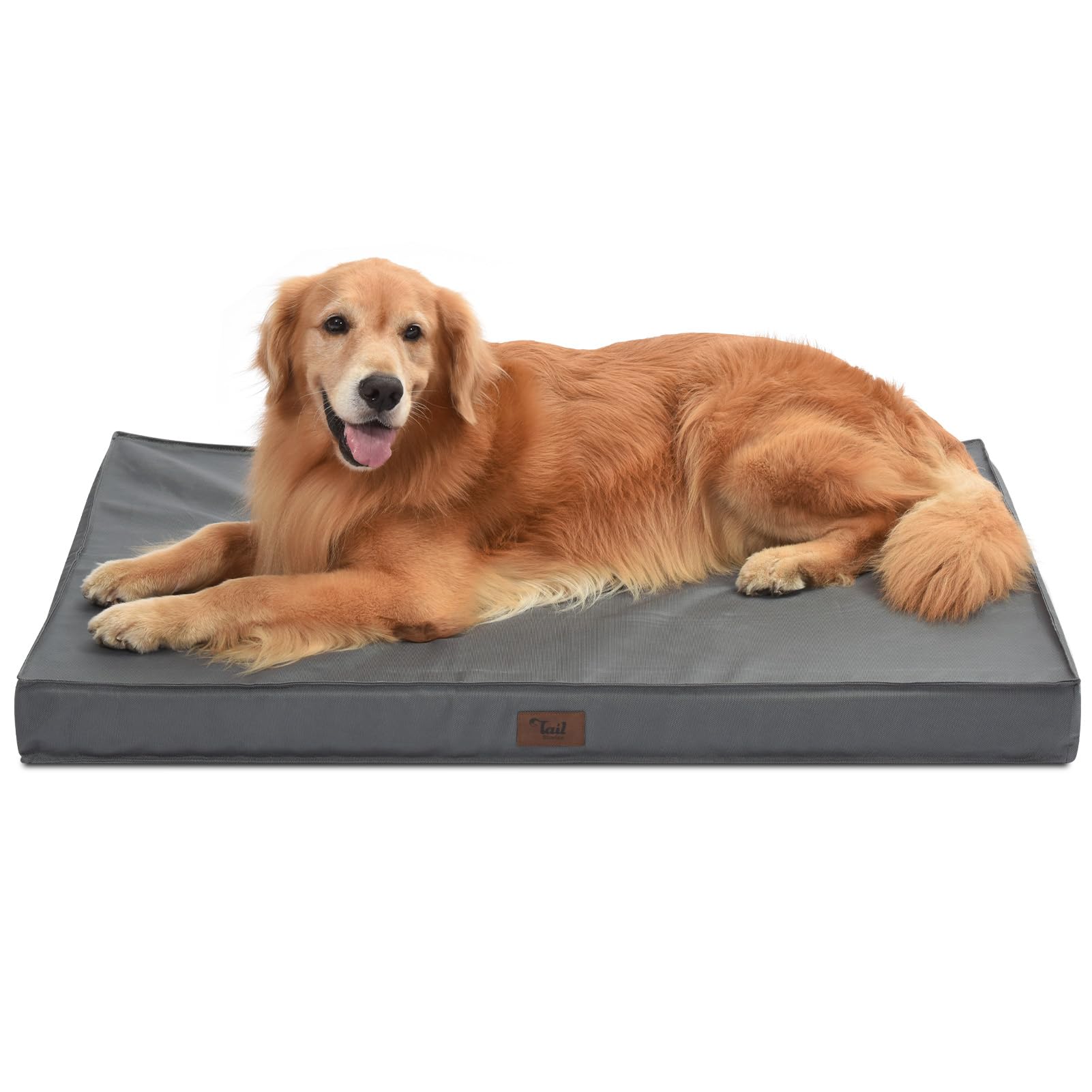 Tail Stories Outdoor XL dog bed with waterproof cover for all weather use.