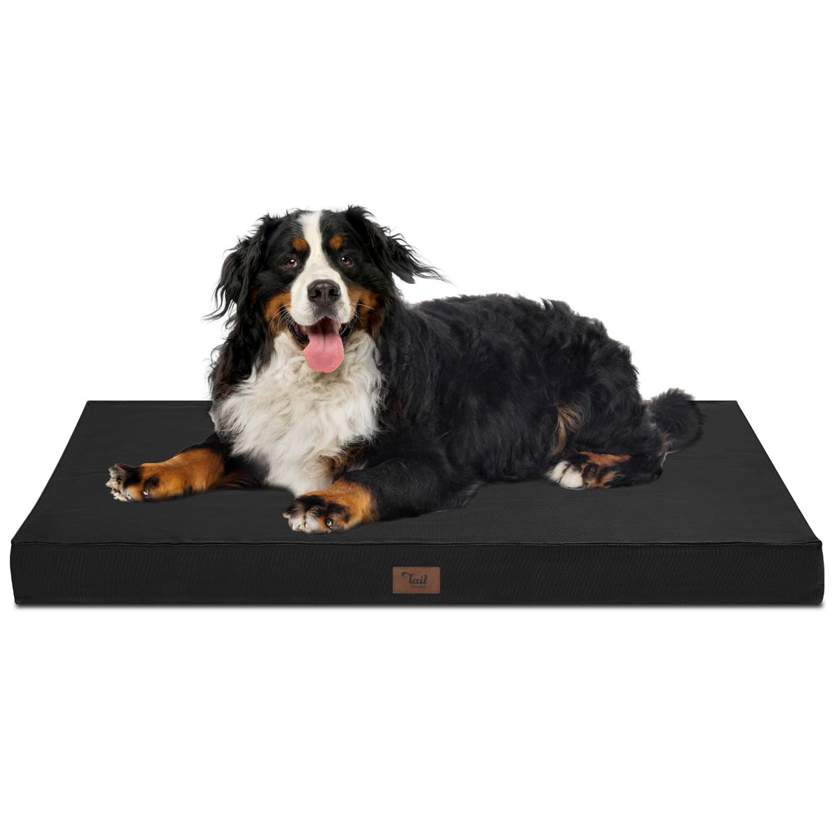 Tail Stories Outdoor XXL dog crate bed top view shows spacious interior for giant breeds comfort.