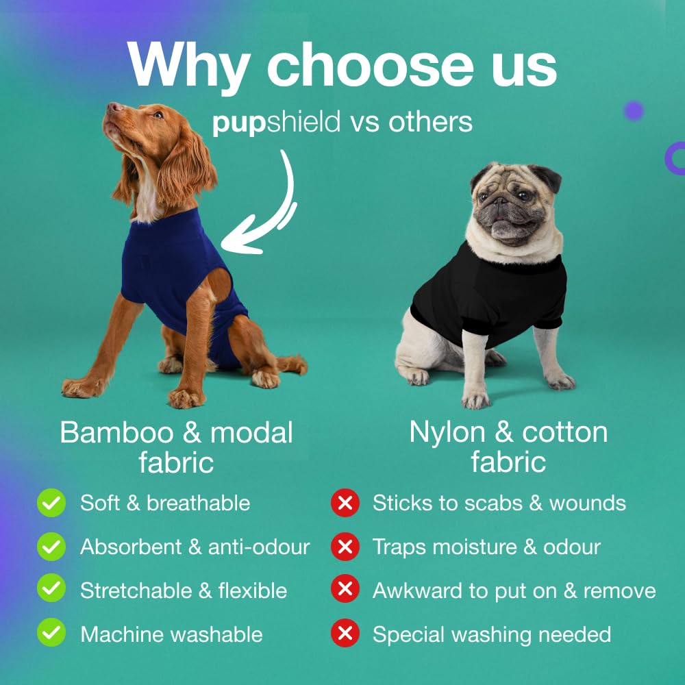 Tail Trusted PupShield copper-infused fabric offers odor control and comfort.