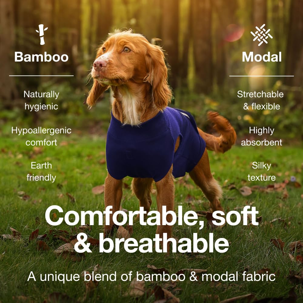 Tail Trusted PupShield modal-silk texture promotes breathable, silky-soft skin contact