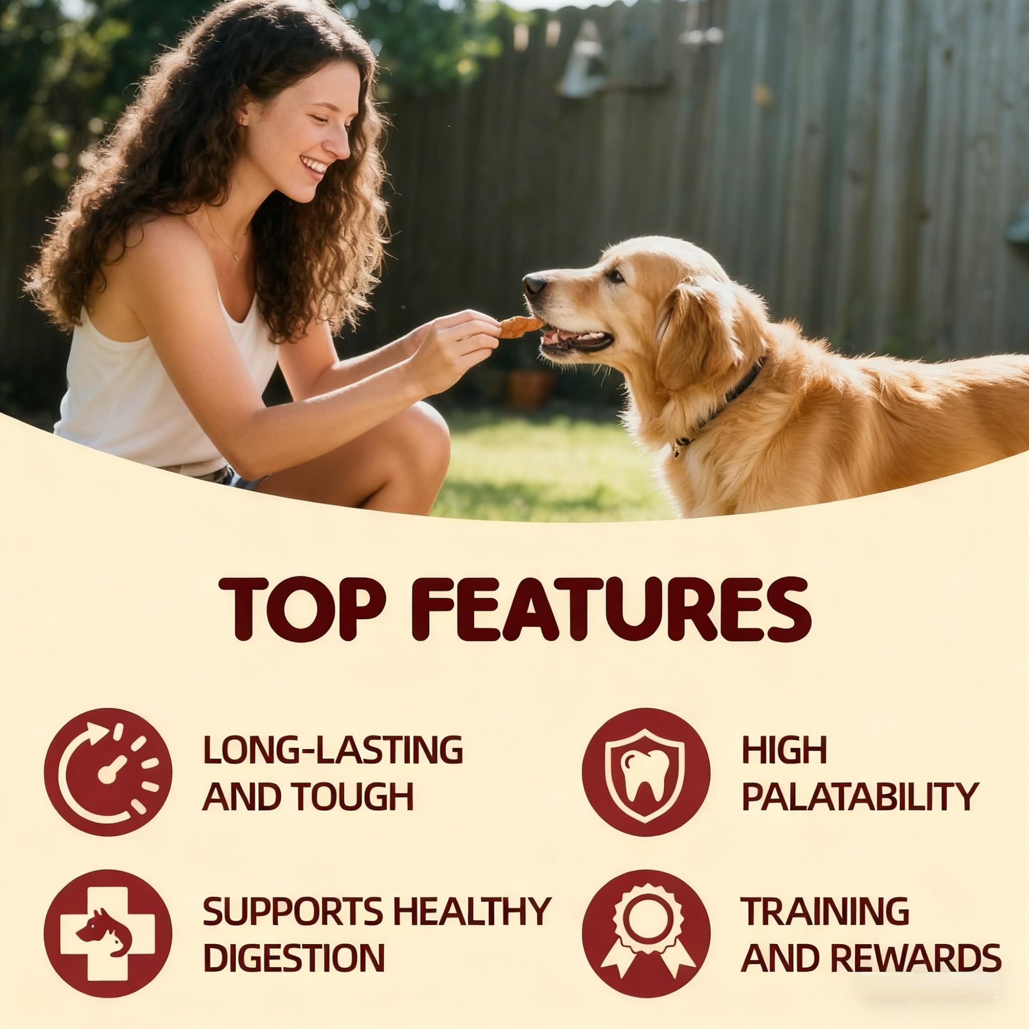 TailParty Turkey Tendons rawhide-free chew suited for dogs with sensitive stomachs