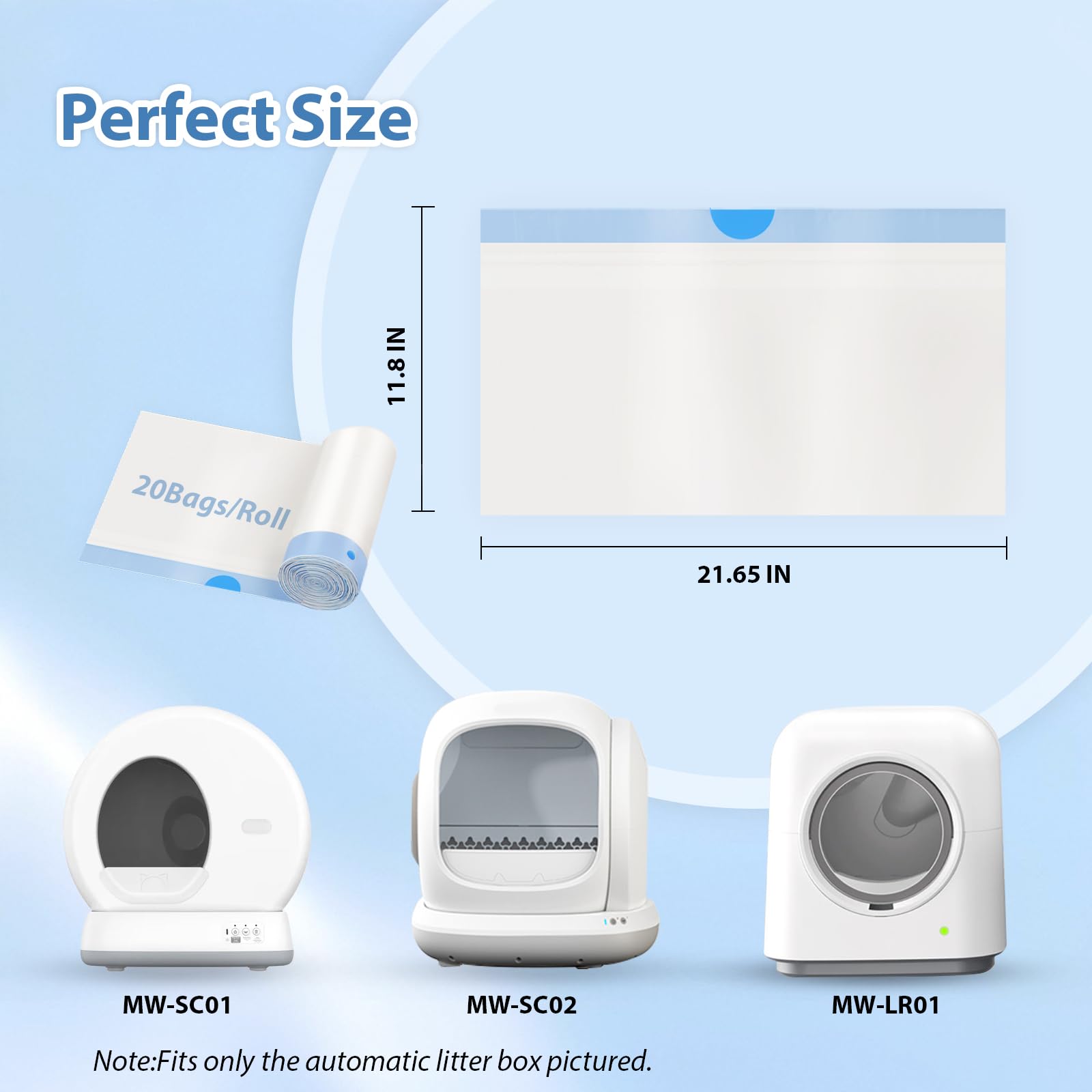 TAILRYTH bags fit automatic litter box for secure compatibility
