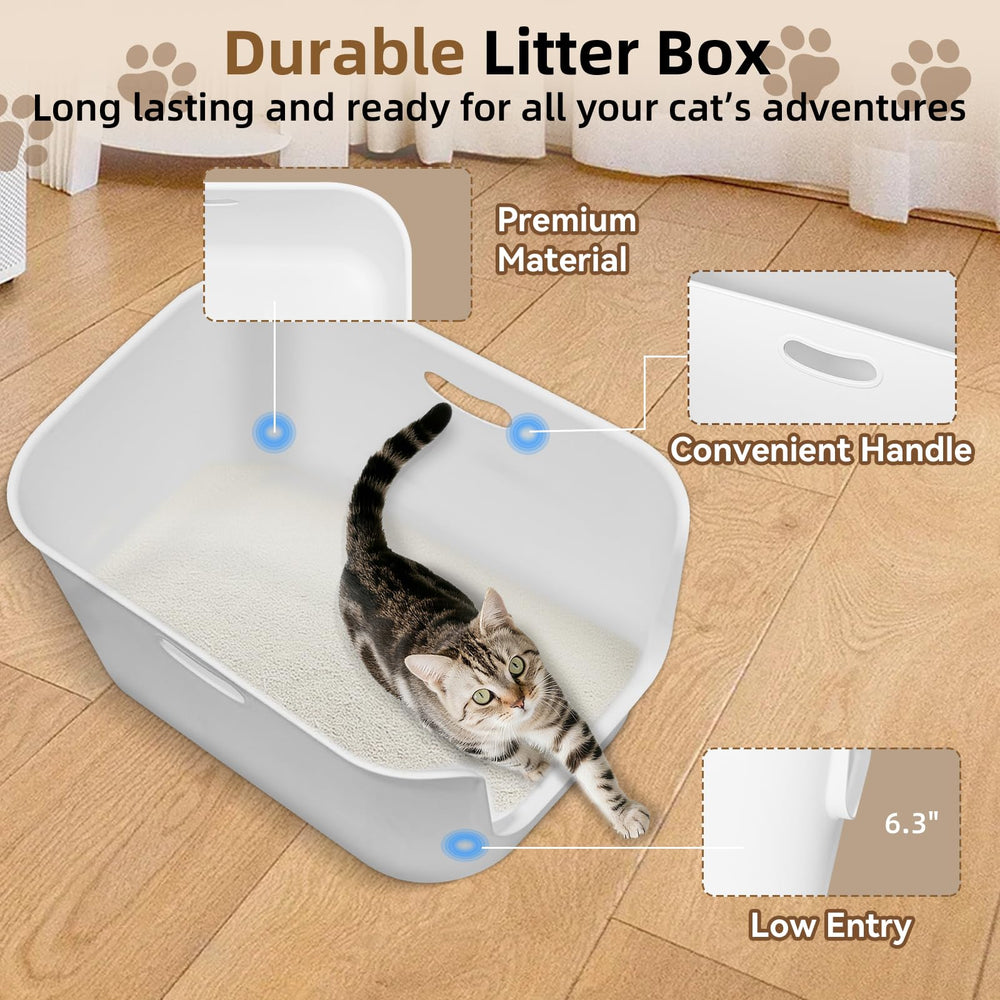 TAILRYTH XL litter box mess reduction supports tidier floors in busy multi-cat homes.