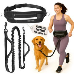 Tails & Tales hands-free waist leash in use for comfortable walking