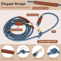 tails-tales-crossbody-waist-leash shown for jogging and multitasking