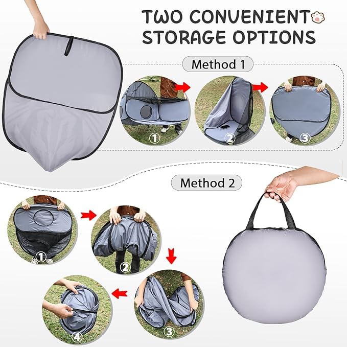 TailTastic breathable sides keep cats comfortable during sunlit outdoor sessions.