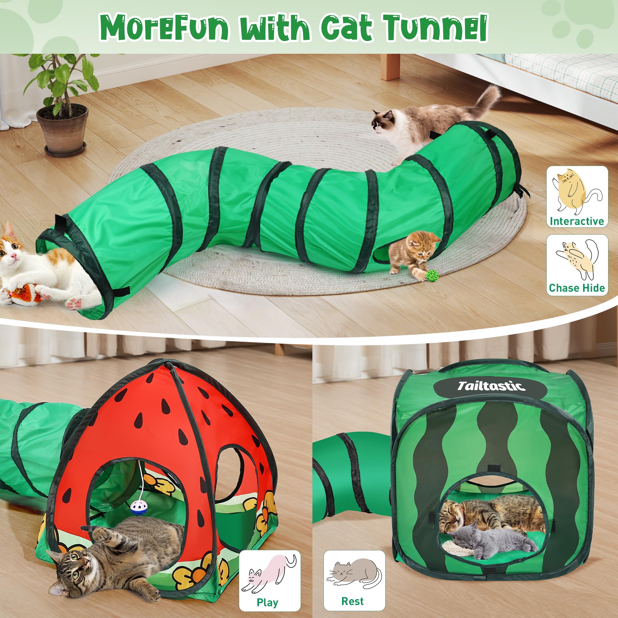 TailTastic crinkle balls deliver tactile stimulation for hunting-style play