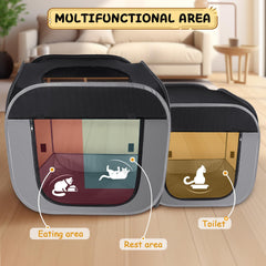 TailTastic large cat playpen spacious design with room to move