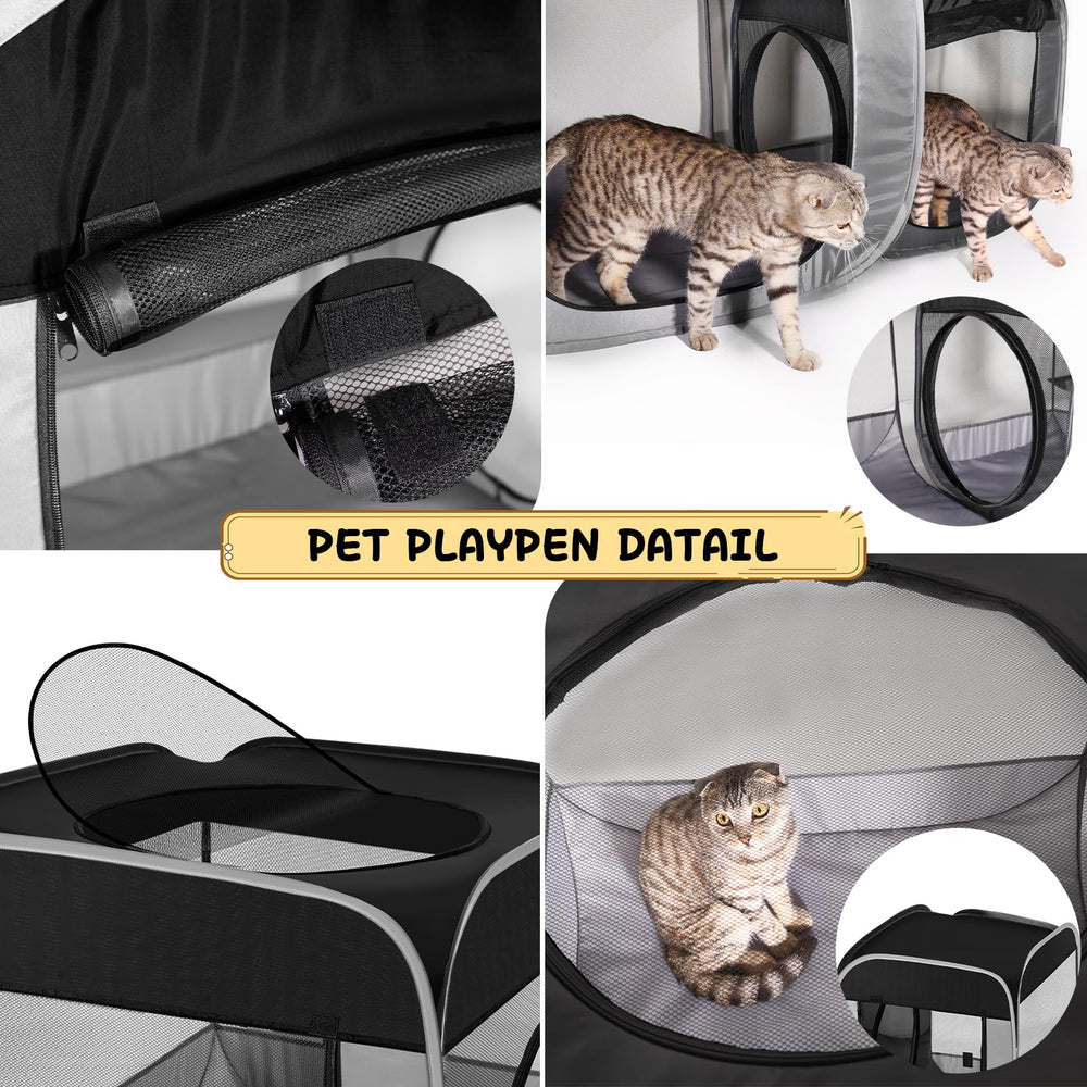 TailTastic pet playpen secure indoor-outdoor setup protects pets and furniture