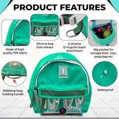 TAILTOTE water-resistant fabric image demonstrates rain-ready gear for all-weather walks.