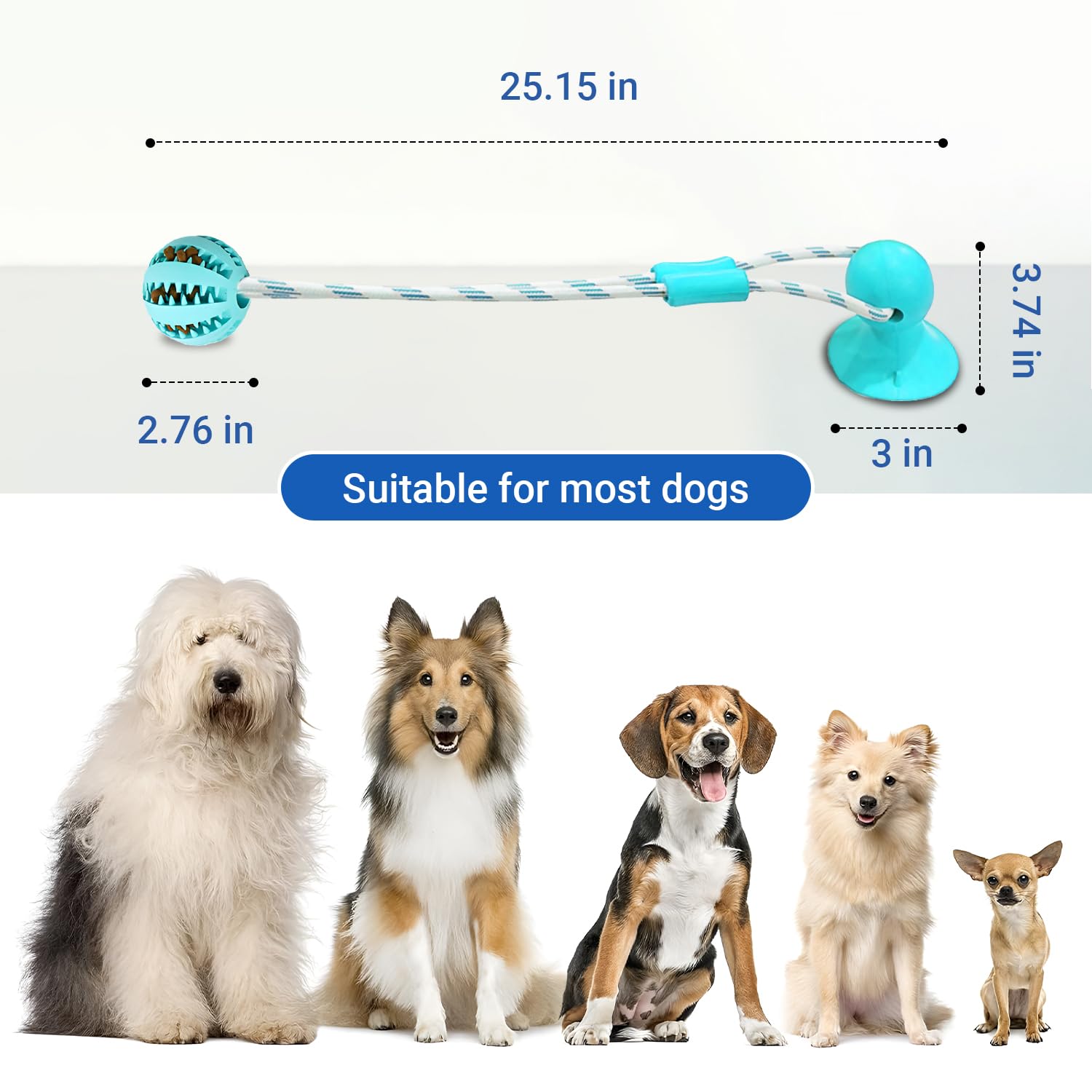 Tailwag durable natural rubber toy designed for tough chewers and easy cleaning