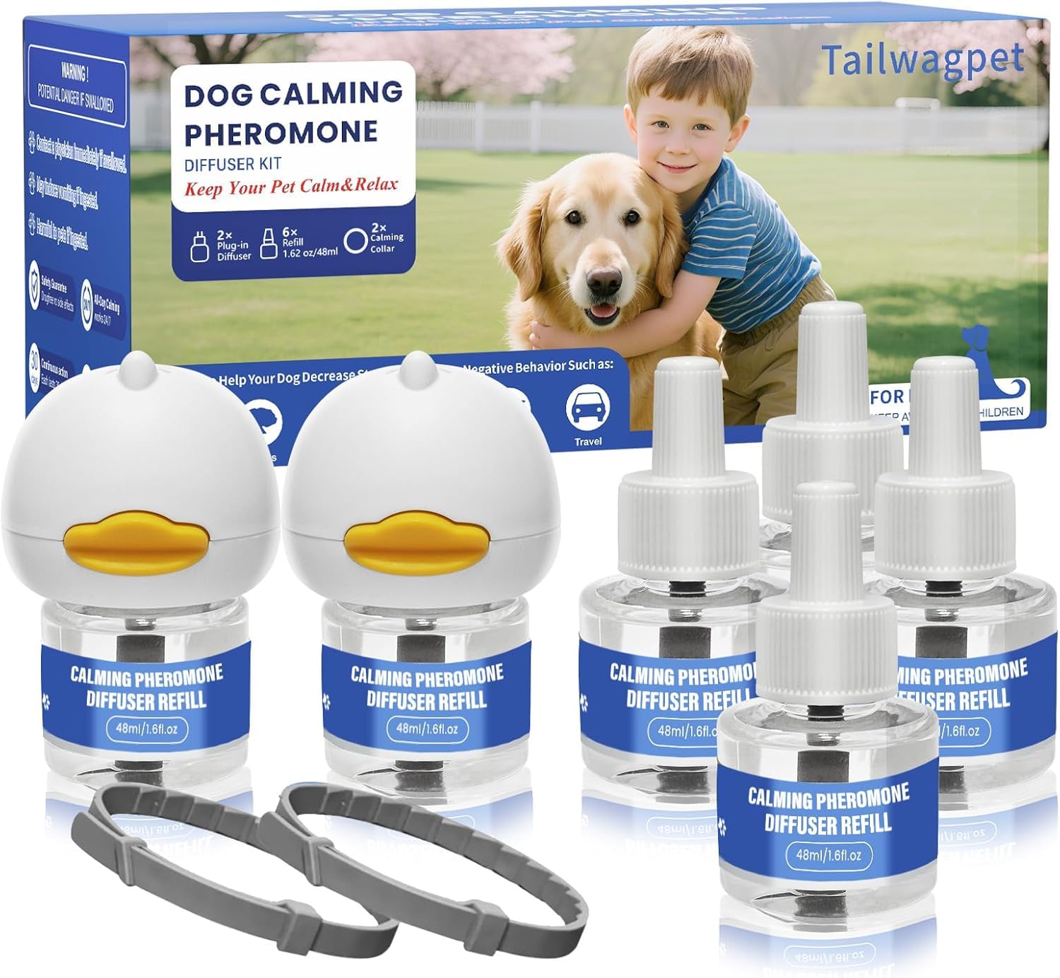 Tailwagpet diffuser base setup for a calm home environment