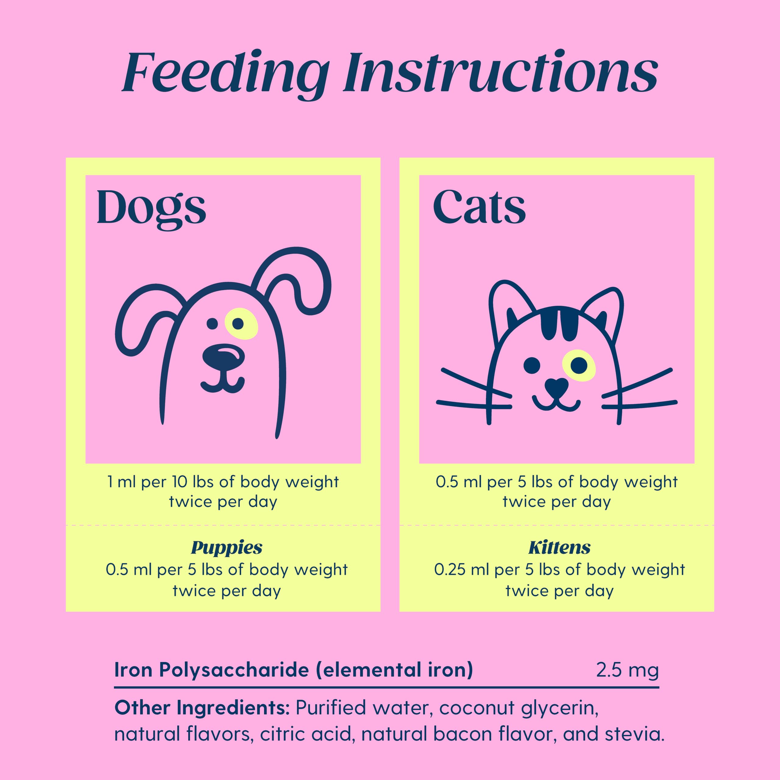 Taily AminoPets liquid iron shown with happy pets outdoors for vitality