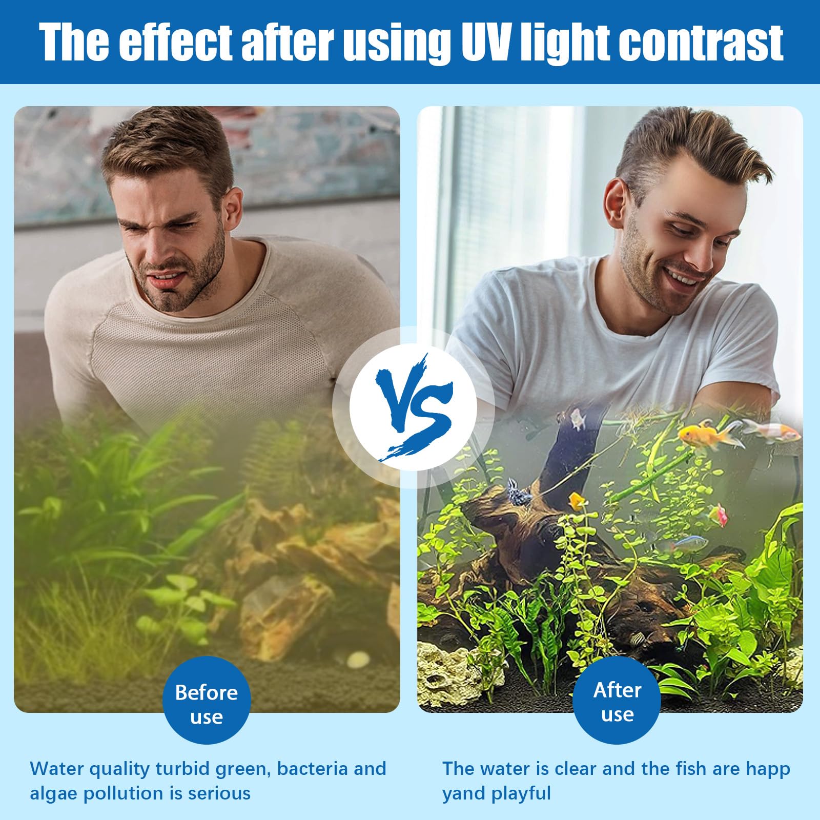 TAISHAN Aquarium Clean Light timer-enabled design for scheduled cleaning.