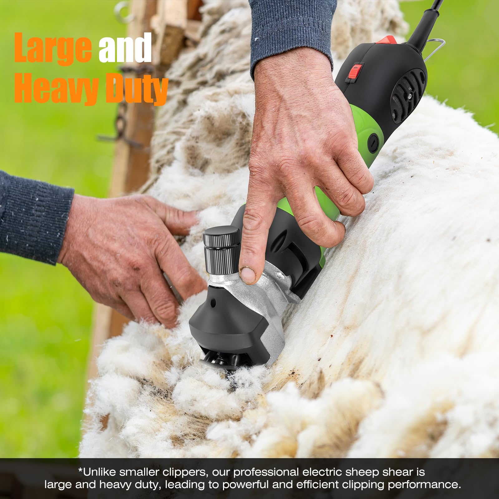 TakeKit Sheep Shears used on a large dog with a dense coat for grooming