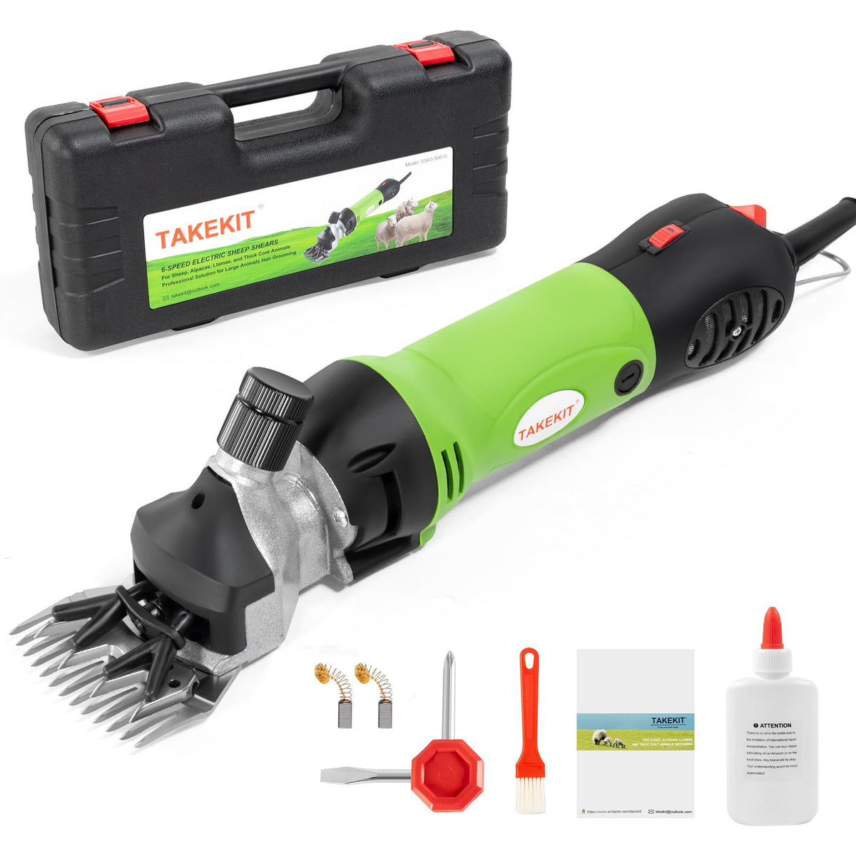 TakeKit Sheep Shears front view with ergonomic grip for precise clipping