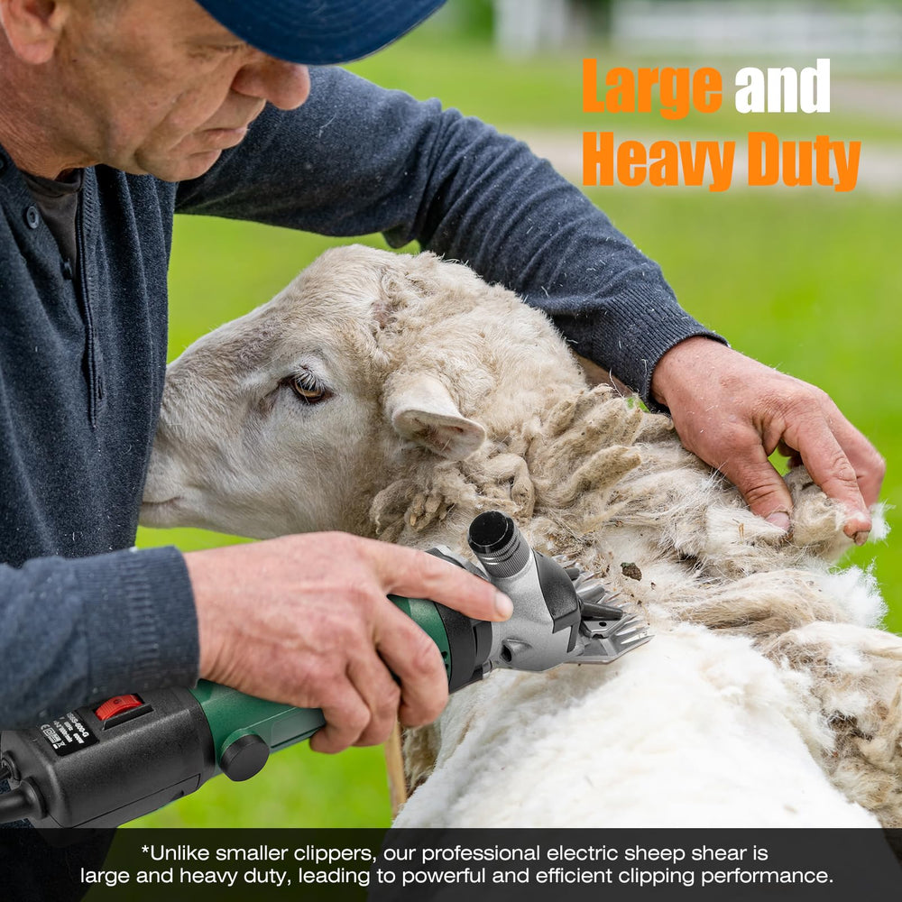TAKEKIT Sheep Shears large dogs with thick coats in action.