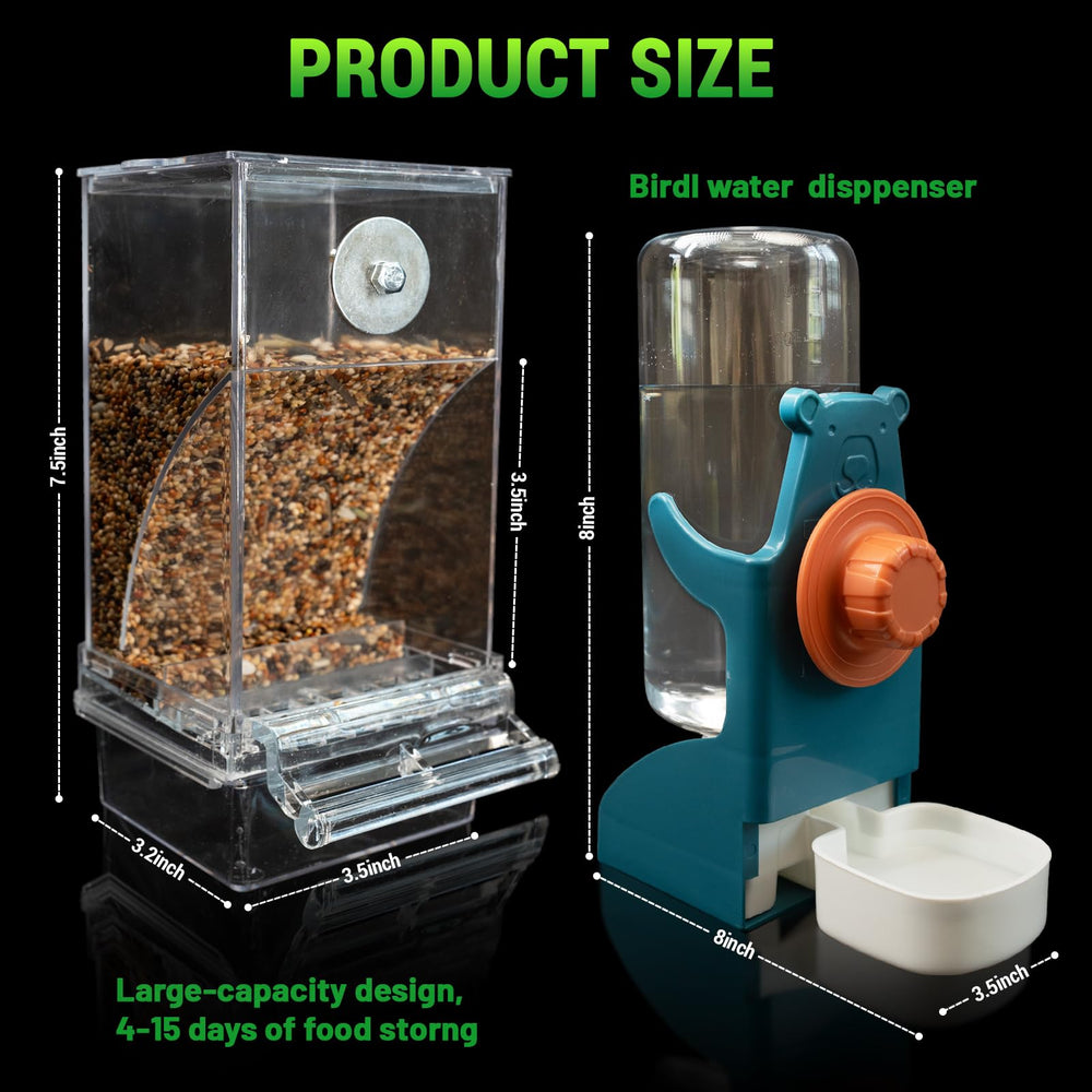 TAKORUY 500 g seed capacity reduces frequent refills during busy days.