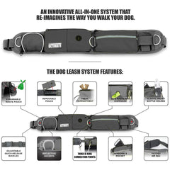 TAKSIN hands-free walking leash highlights dual handles for better dog control