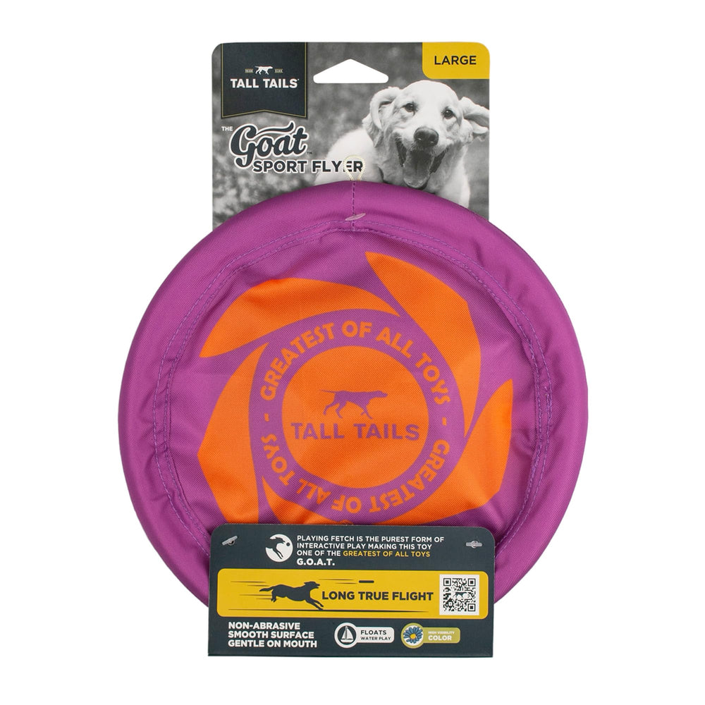 Tall Tails GOAT Sport Flyer durable natural rubber withstands rugged chews and throws