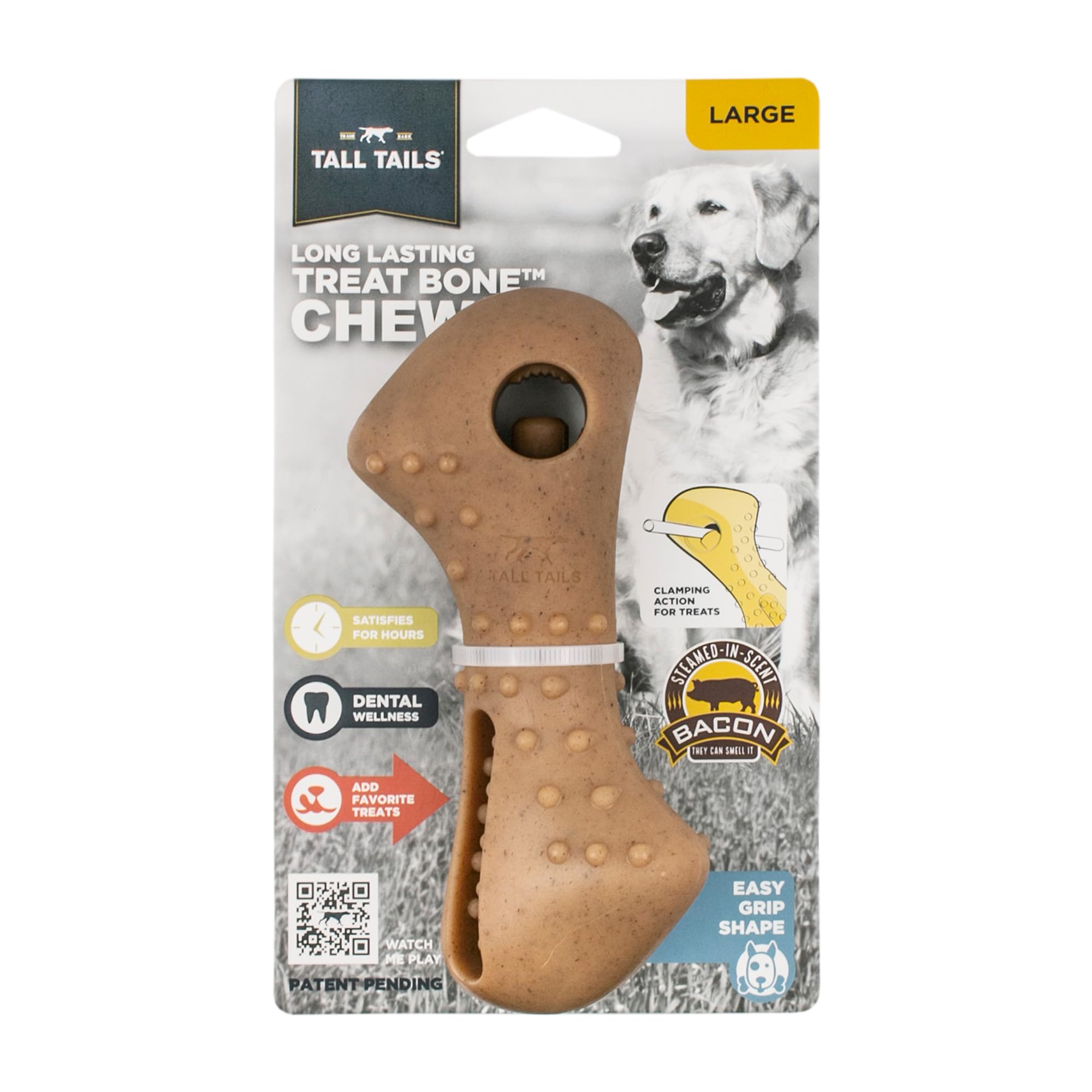 Tall Tails treat trough holds spreadable treats for mess-free nibbling