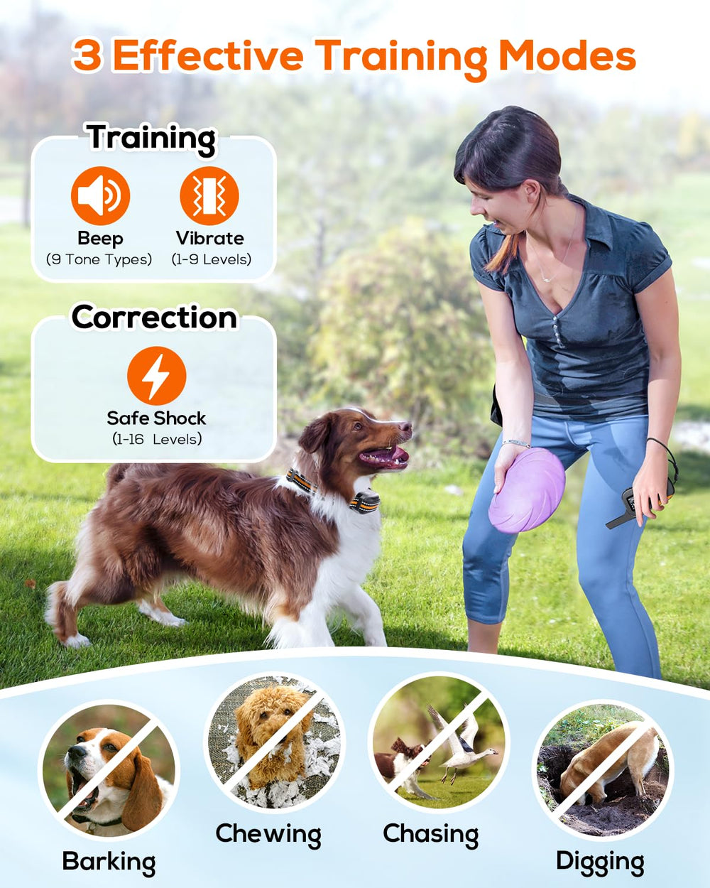 Tallentrol collar fits 7.8 to 24.4 inches for small to large dogs