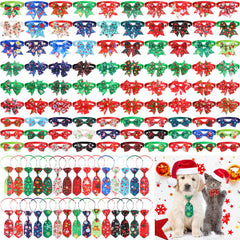 Talltalk Christmas dog bowties - variety-patterns for festive looks and photo-worthy moments.
