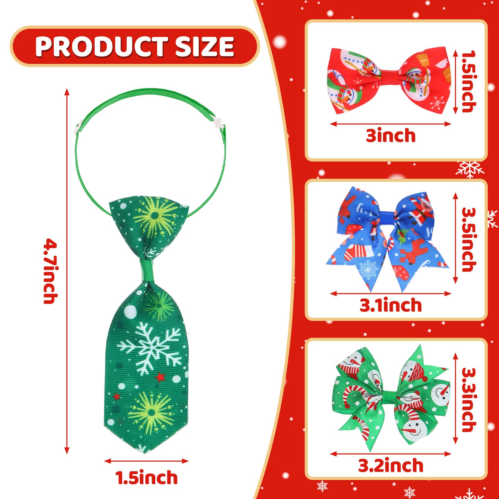 Talltalk dog collars Christmas-red-green-patterns for comfortable, adjustable holiday wear.