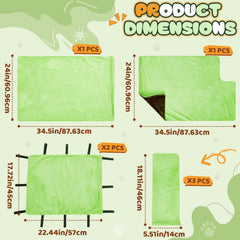 Talltalk ferret cage liner slope cover provides soft footing on ramps for gentle transitions.