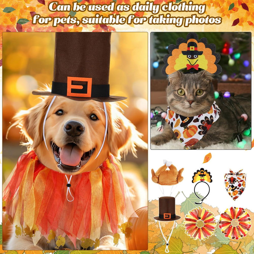 Talltalk turkey-costume elastic-collar securing a festive look