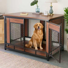 TALORFU dog crate 46inch assembly reveals sturdy construction for safe indoor use.
