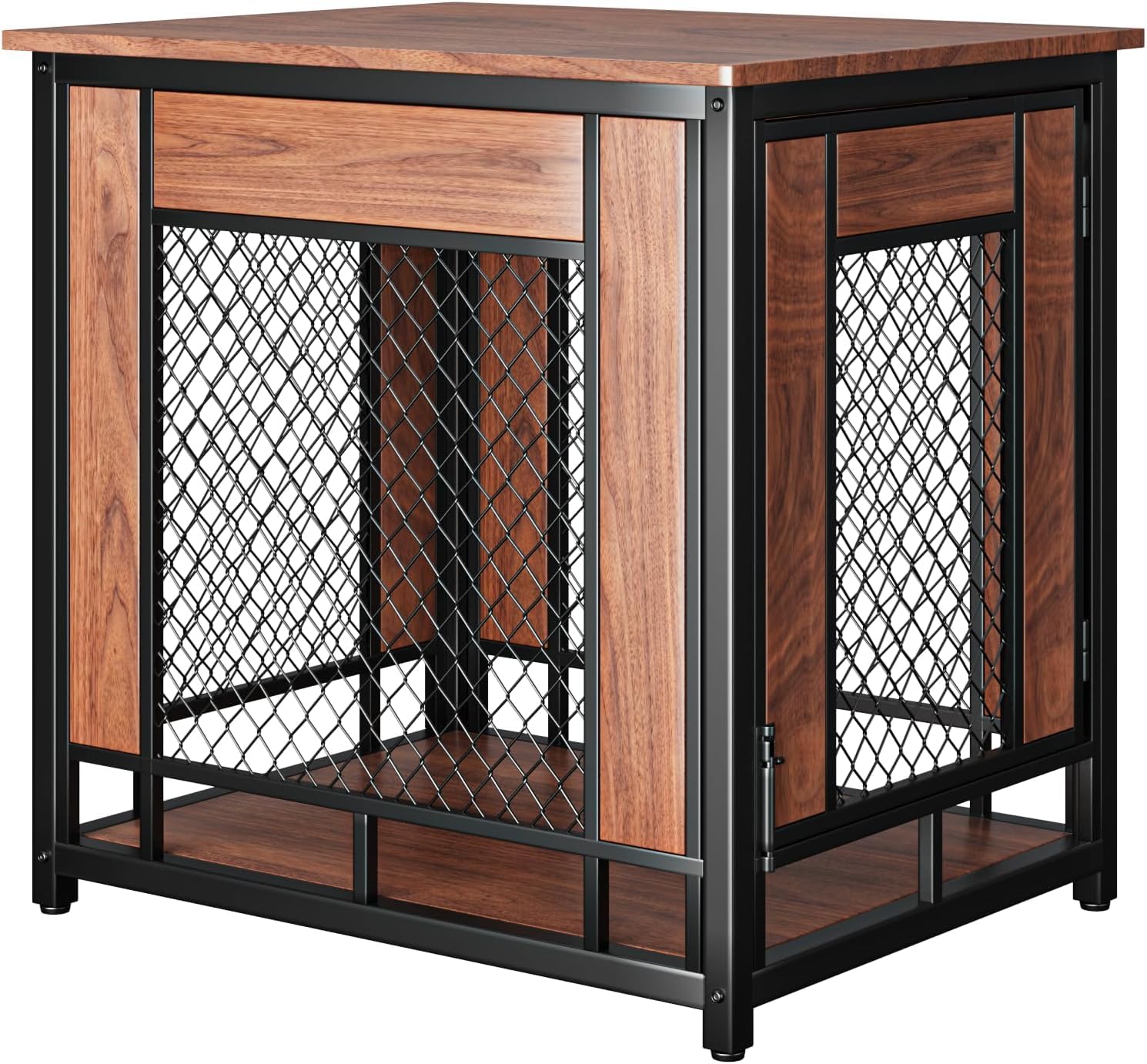 TALORFU living room setup featuring dog crate furniture for stylish organization