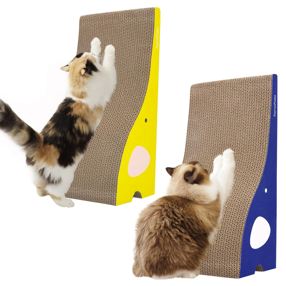 TANOFALO Cat Scratching Board, elephant-front view, promotes durable scratching for indoor cats.