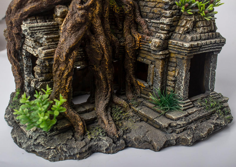 TAOMYPETS resin durable sculpture withstands daily fish activity for long-lasting decor.