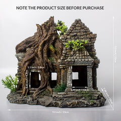 TAOMYPETS resin root structure creates a natural-scene habitat with hollow spaces.