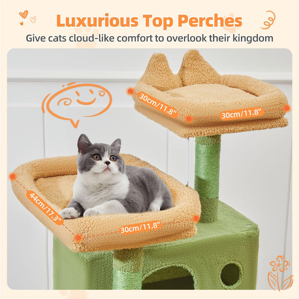 Taoqimiao cactus cat tree sisal posts invite natural scratching and surface protection.