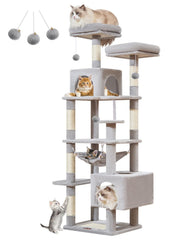 Taoqimiao cat tree 68inch-base shows a sturdy foundation for safe climbing