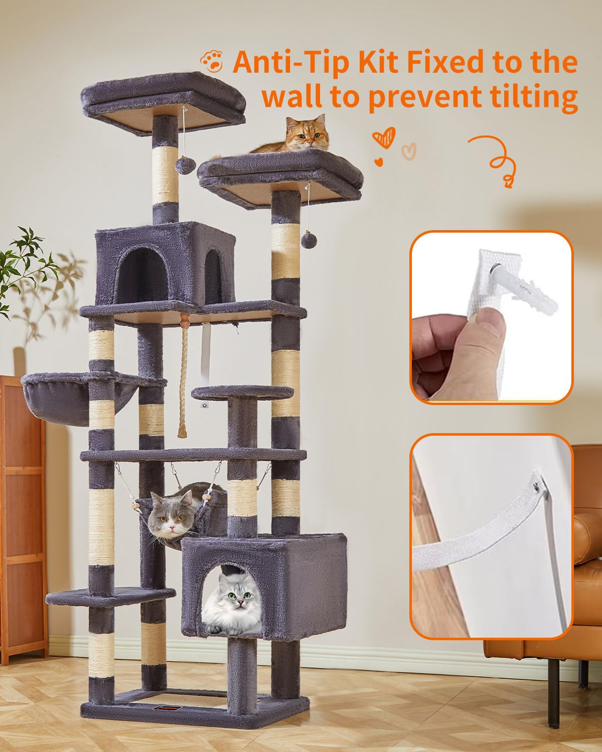 Taoqimiao caves and pompom accents enhance interactive toy fun