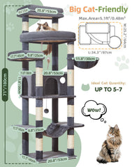 Taoqimiao lookout perch offers elevated lounging and play space for big cats