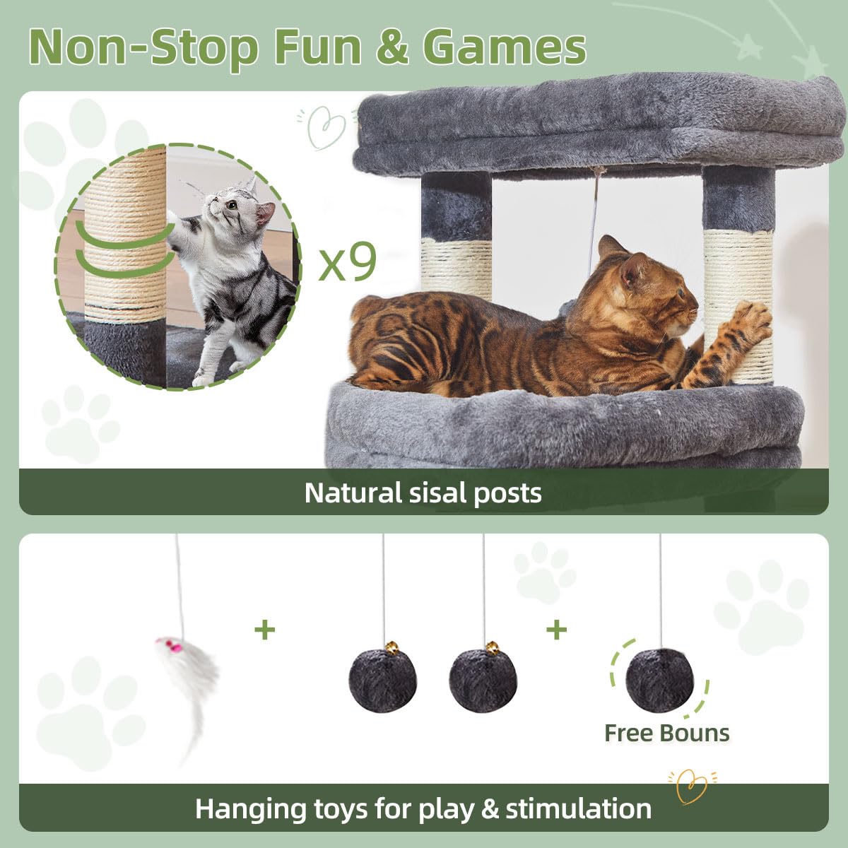 Taoqimiao 9 sisal posts encourage scratching and exercise