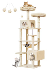 Taoqimiao MS020SM beige cat tree base for sturdy stability