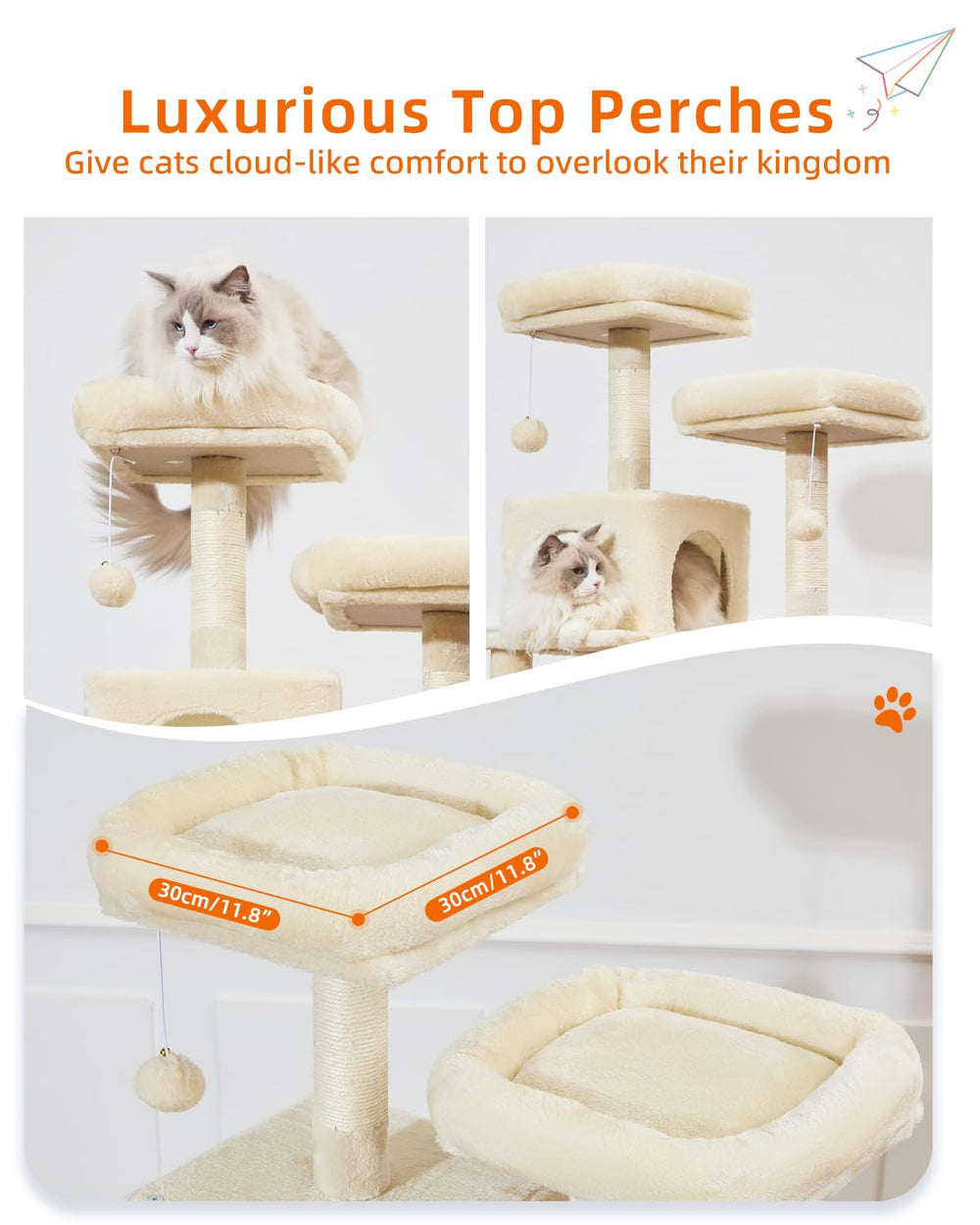 Taoqimiao MS020SM pompoms spark interactive play and chasing fun
