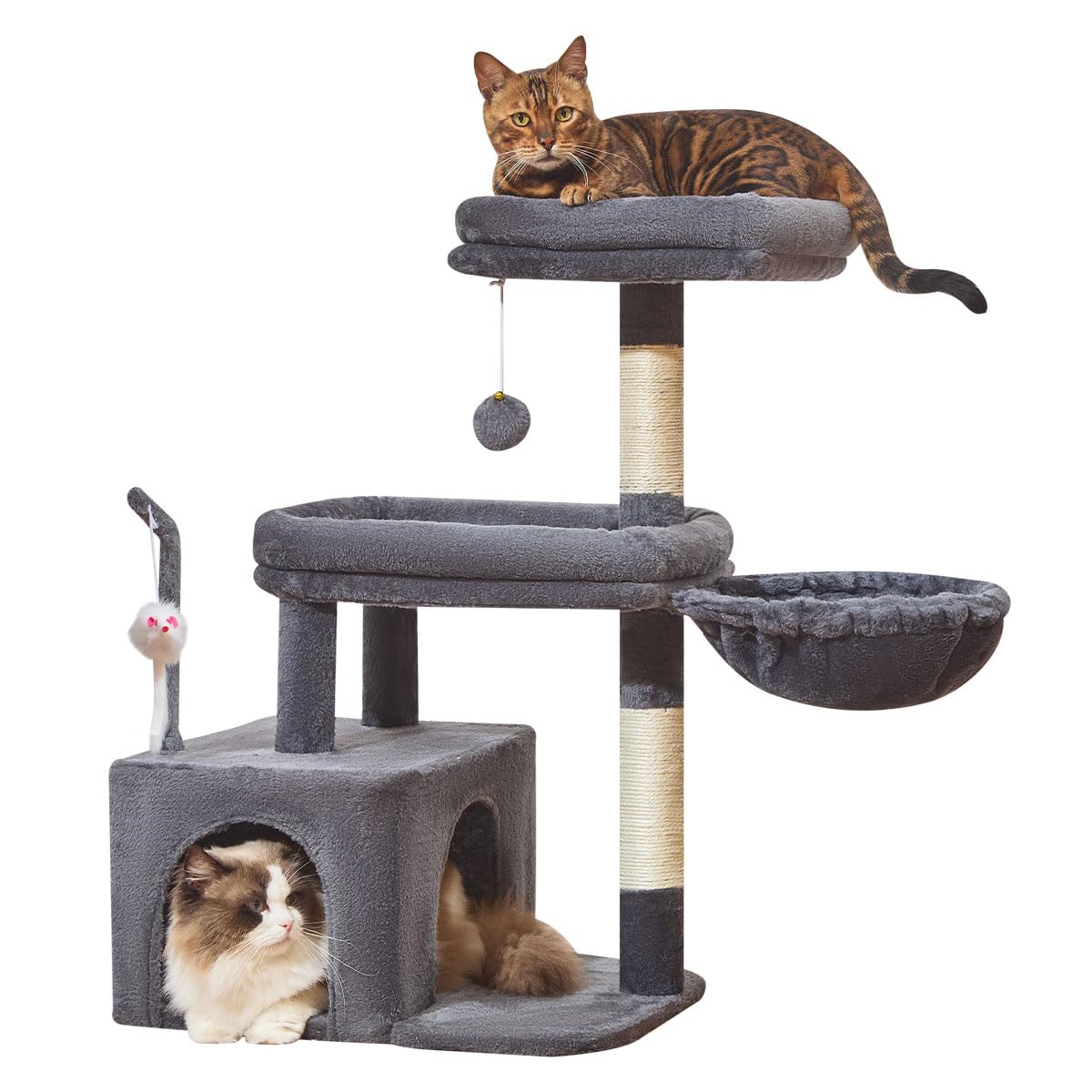 Taoqimiao MS043G cat tree suitable for all ages and sizes, growing with your cat