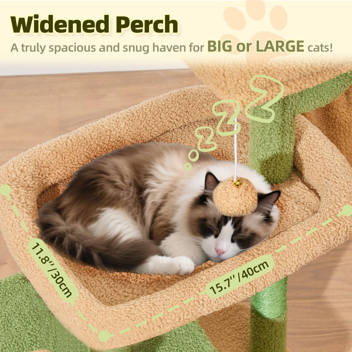 Taoqimiao MS043T top lookout perch offers an elevated view for curious cats