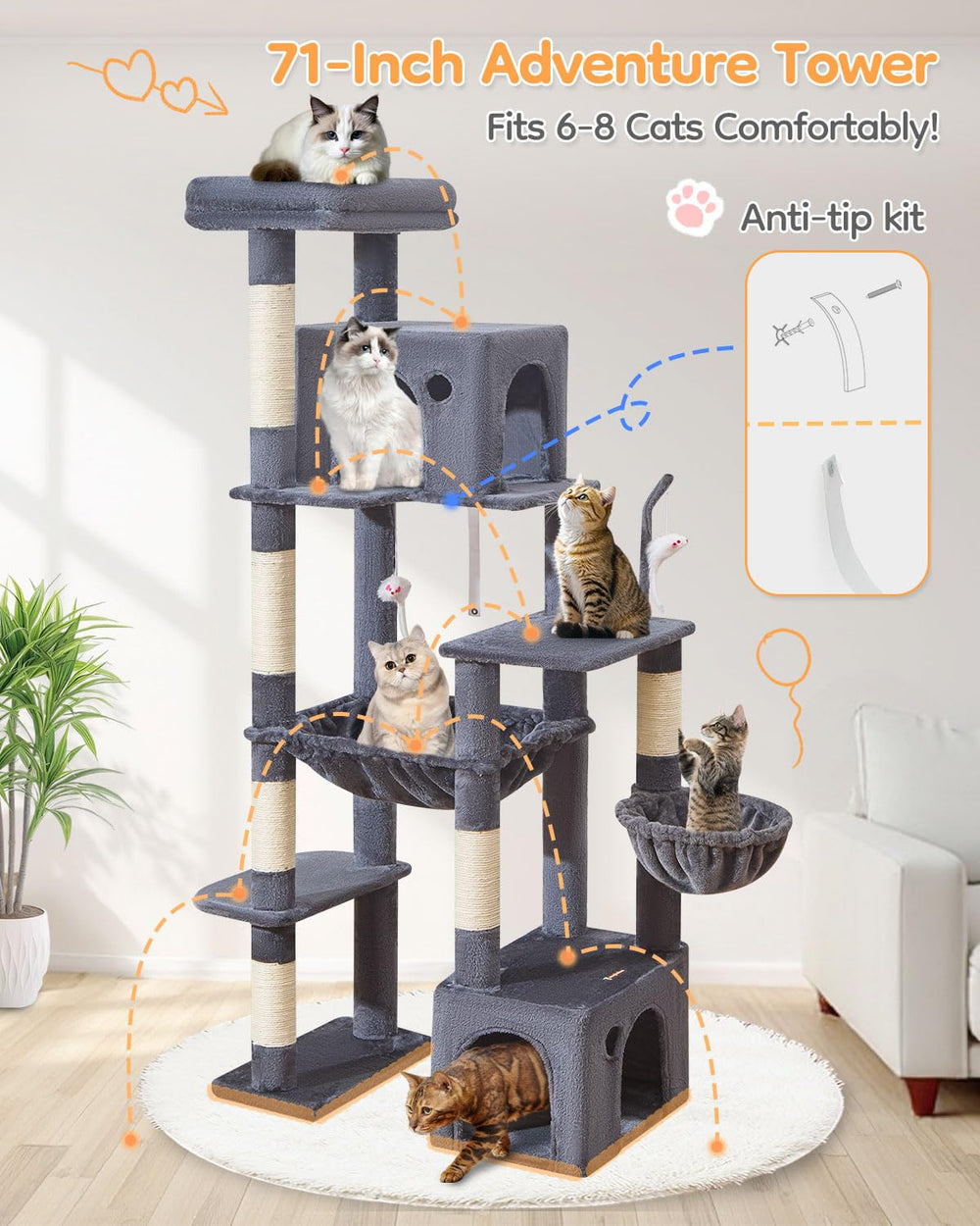 Taoqimiao safe rounded edges protect curious paws