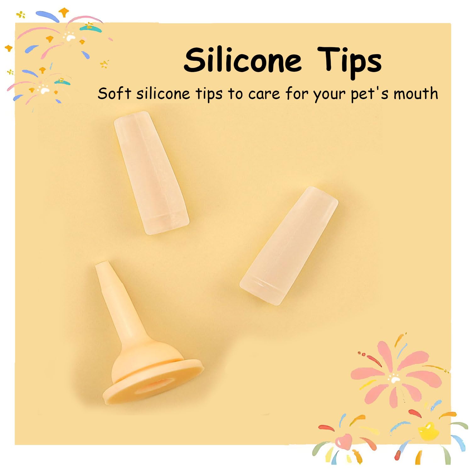 TAOZUA silicone tip wear notice encourages regular replacement.