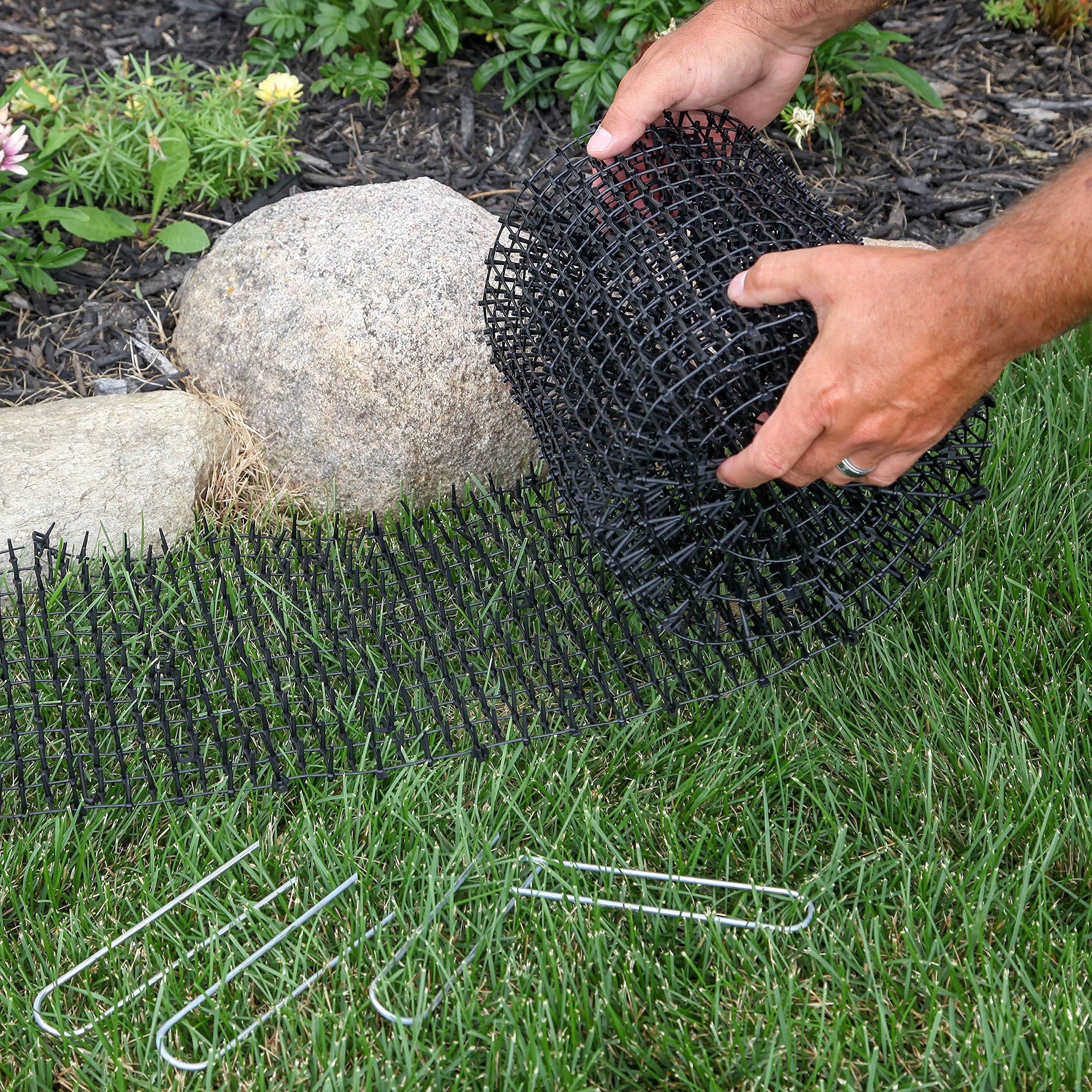 Tapix cat scat mat includes 10 staples for installation