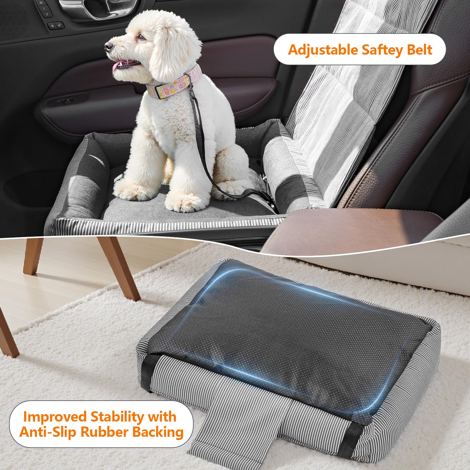 Tapizado dog car seat backrest coverage protects your car seat.
