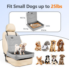 Tapizado dog car seat non-slip backing keeps the car seat secure.